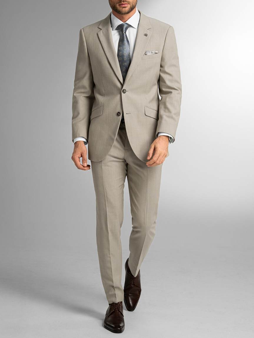 Pánský oblek BANDI FIORENTO Sabbia, střih TAILORED FIT